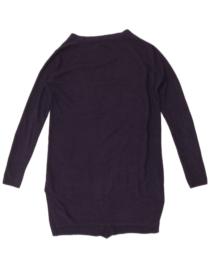 Marks & Spencer Damen Longline-Cardigan-Pullover UK 14 Medium Navy Blue