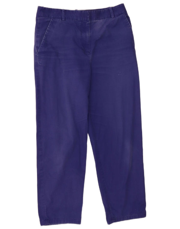 Cos Gerade Chino-Hose für Damen, UK 16, Größe L, W32, L26, Blau, Baumwolle