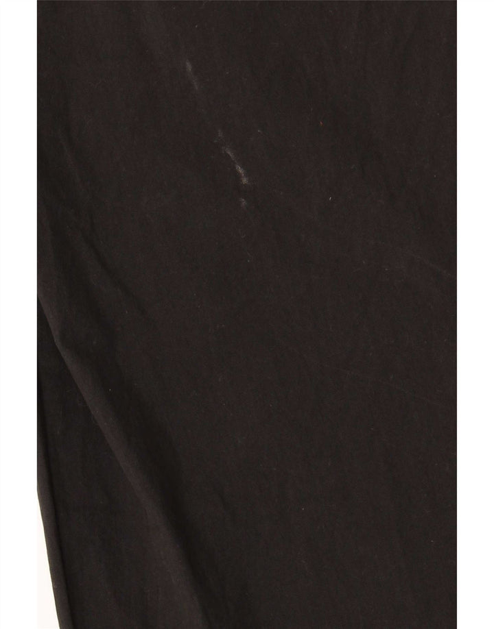 Gerade Cargohose für Damen von Zara, mittelgroß, W28, L25, schwarze Baumwolle