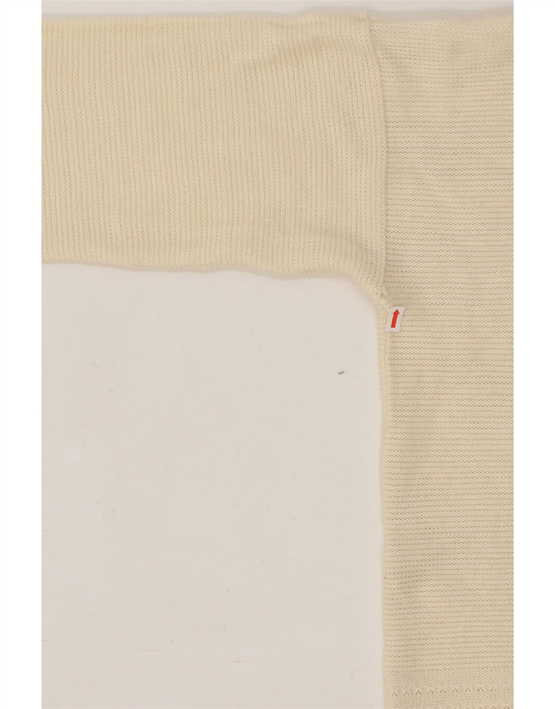 VINTAGE Womens V-Neck Jumper Sweater UK 12 Medium Off White Vintage Vintage and Second-Hand Vintage from Messina Hembry 