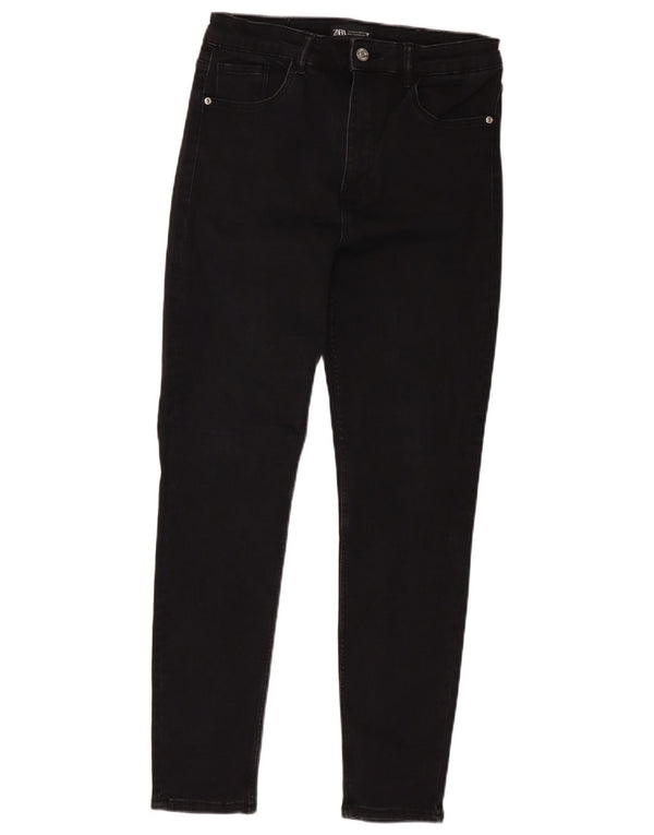 Zara Damen Skinny Jeans EU 42 Large W32 L27 Schwarz