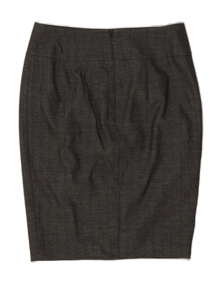 MOSSIMO Womens Pencil Skirt US 8 Medium W30 Grey Chevron Polyester Vintage Mossimo and Second-Hand Mossimo from Messina Hembry 