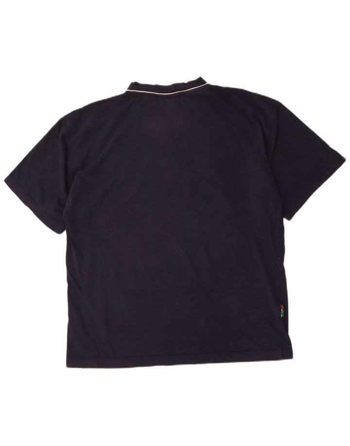 Lotto Herren T-Shirt Top Large Marineblau Baumwolle