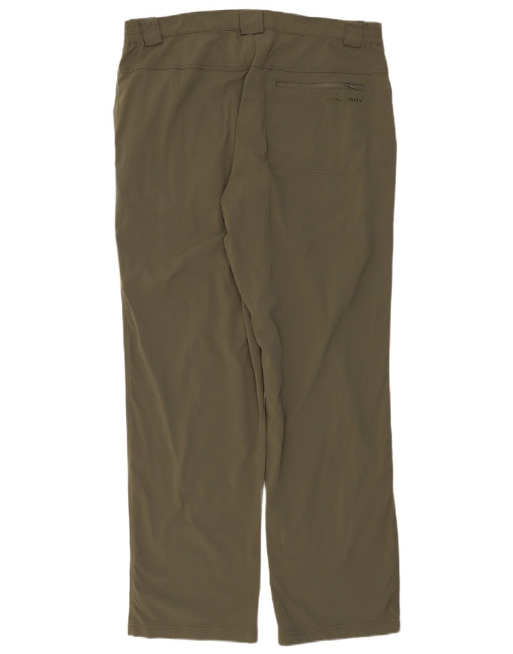 MAMMUT Herren gerade Wanderhose IT 54 2XL W36 L32 Khaki Nylon