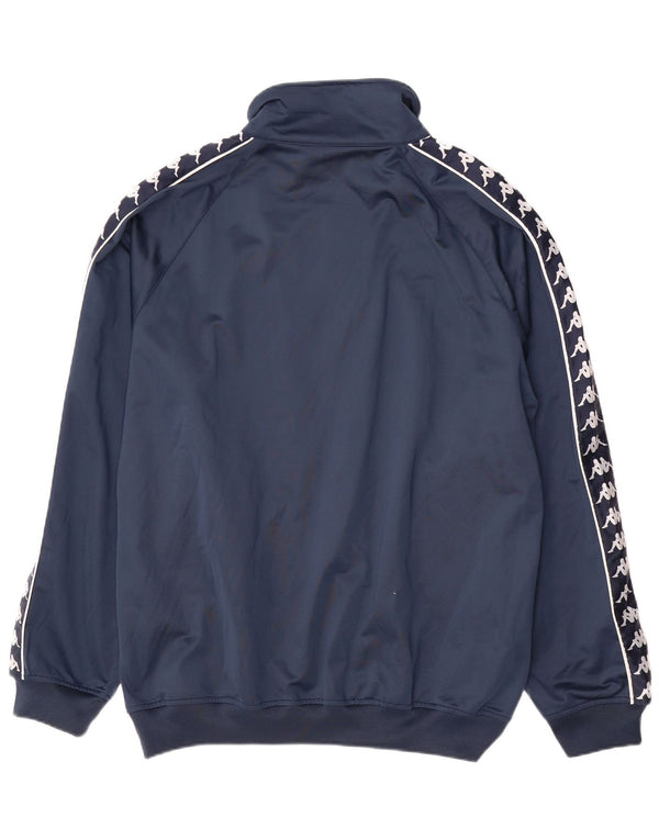 KAPPA Herren-Trainingsanzugoberteil mit Grafik, 2XL, Marineblau, Farbblock