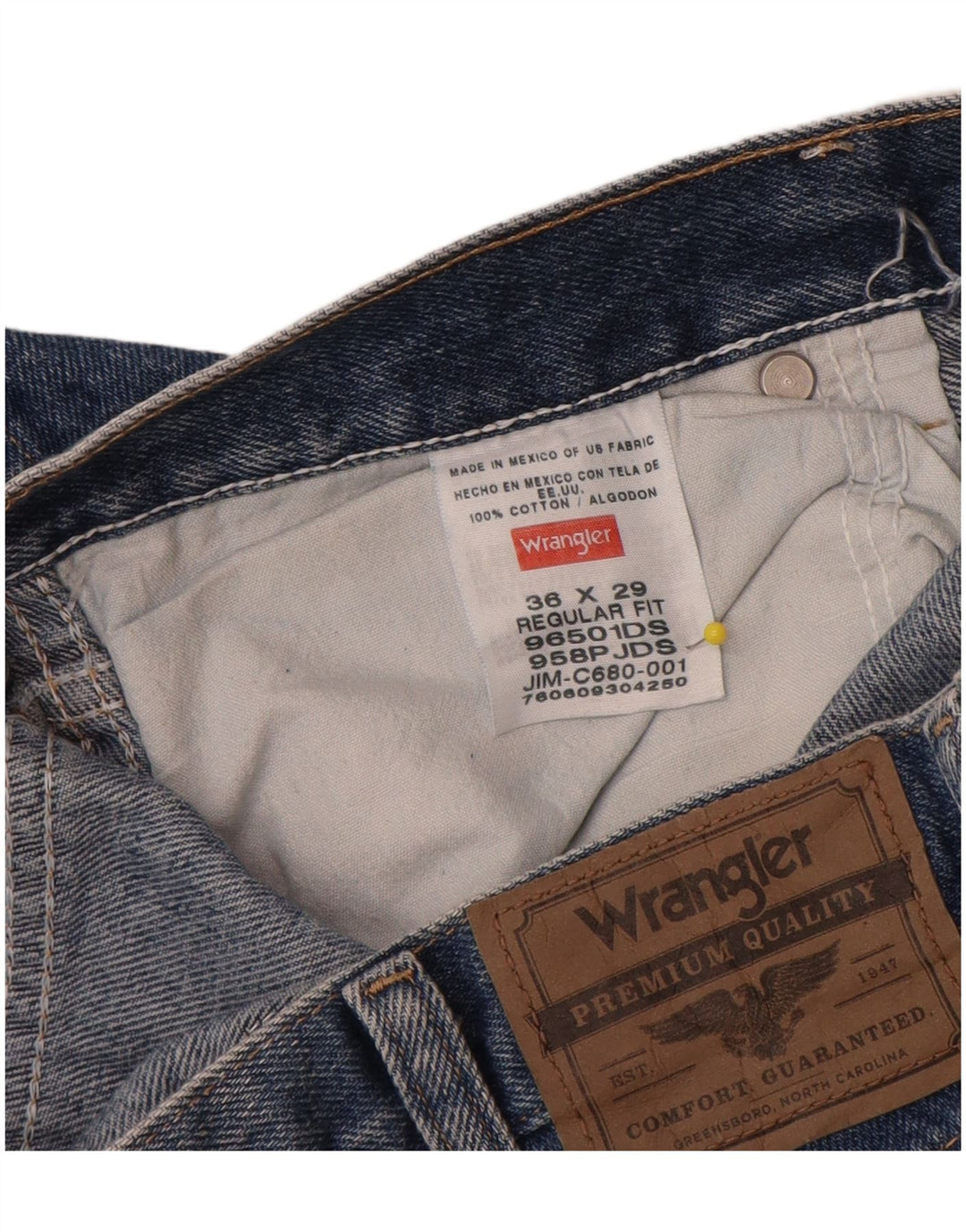 Wrangler Herren-Jeans mit normaler Passform, gerade Passform, W36, L29, Blau
