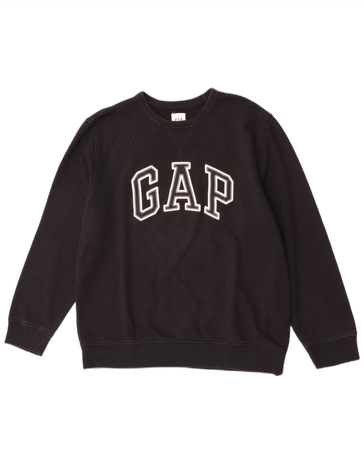 Gap Herren Grafik-Sweatshirt-Pullover XL aus schwarzer Baumwolle