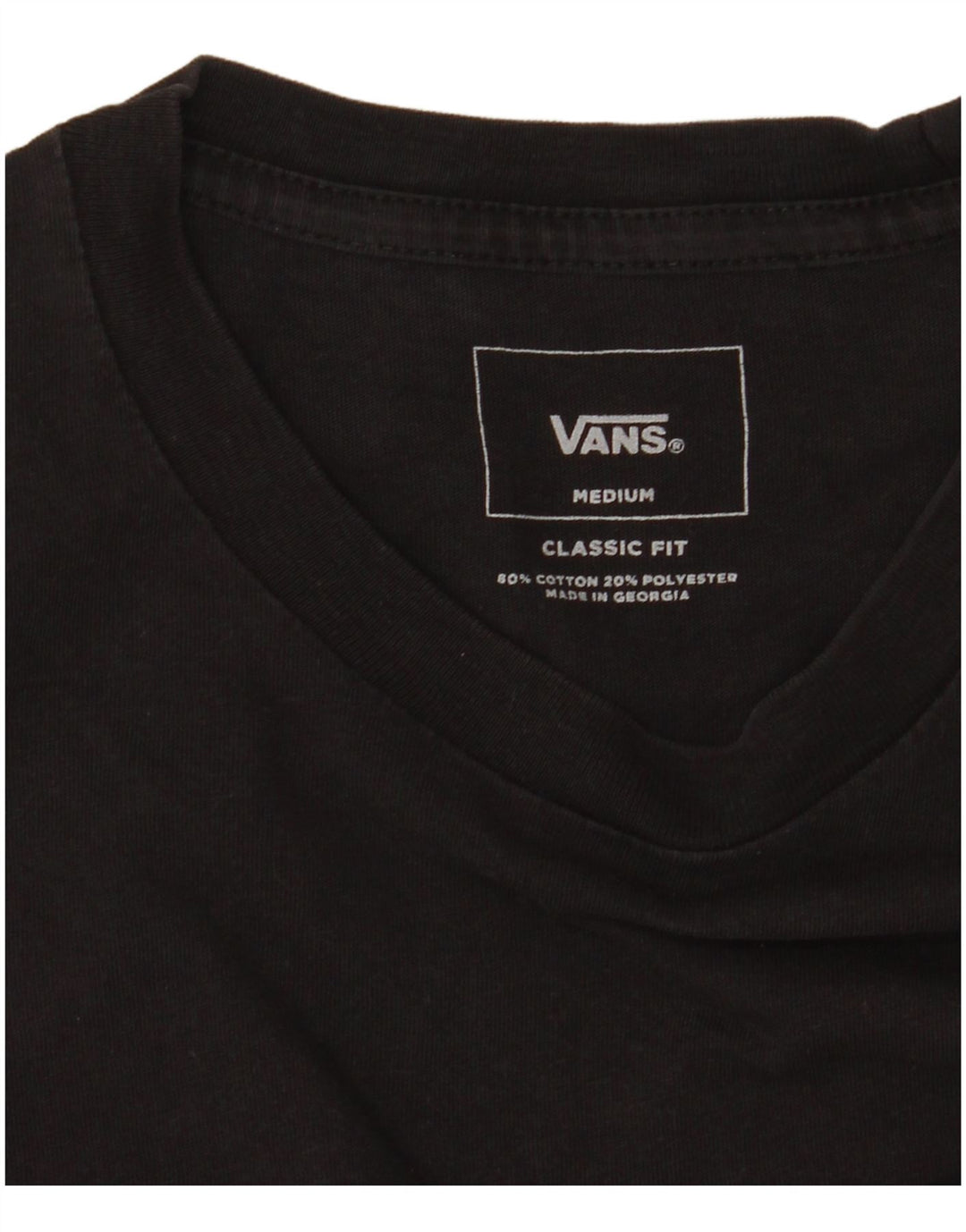 VANS Herren-T-Shirt mit klassischer Passform aus mittelgrauer Colourblock-Baumwolle