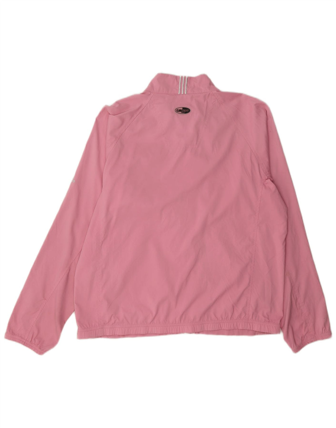 Adidas Damen Clima Proof Trainingsanzug Top Jacke UK 14 Mittelrosa Polyester