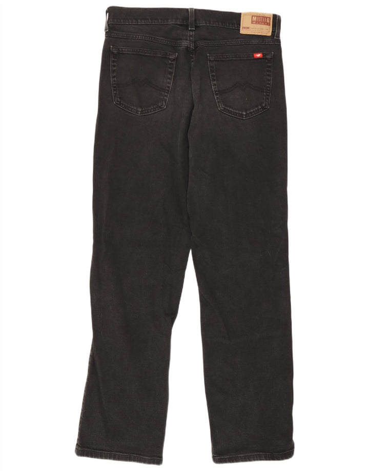 Mustang Herren Straight Jeans W32 L32 Schwarz