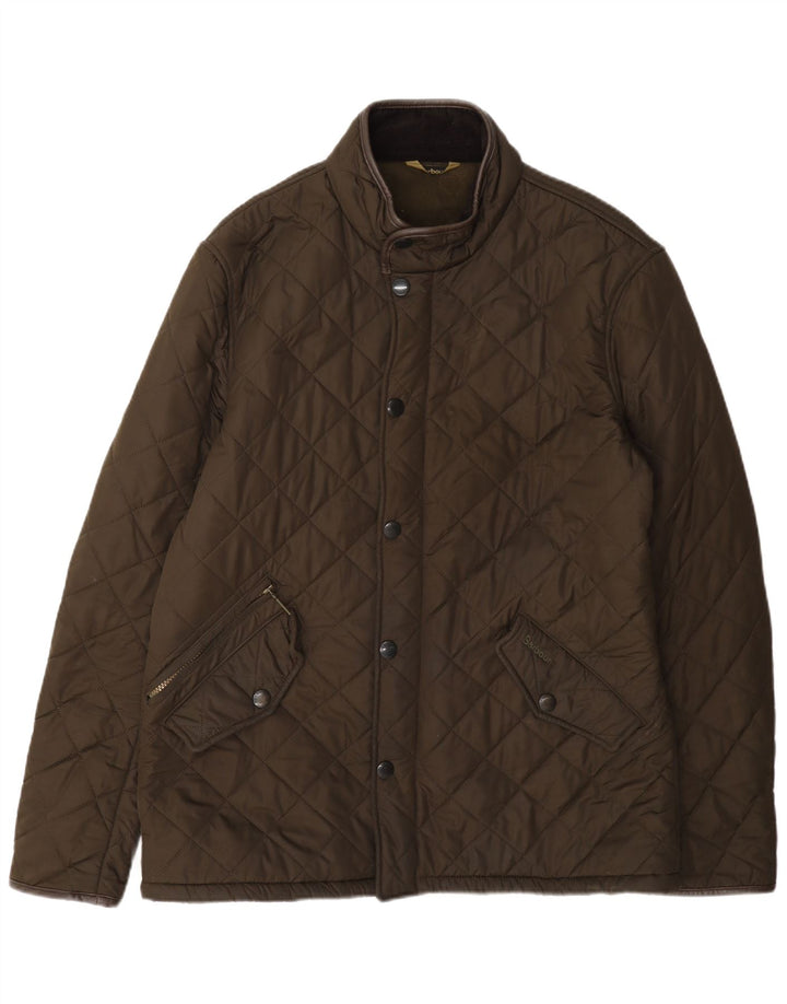 Barbour Herren Steppjacke UK 40 Large Khaki Polyester