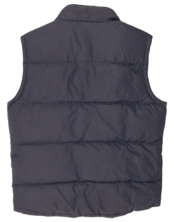 Jack Wills wattierte Herrenweste, UK 38, mittelmarineblaues Nylon
