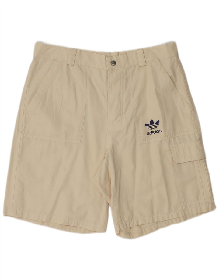 Adidas Herren Cargo Shorts Medium W32 Beige Baumwolle