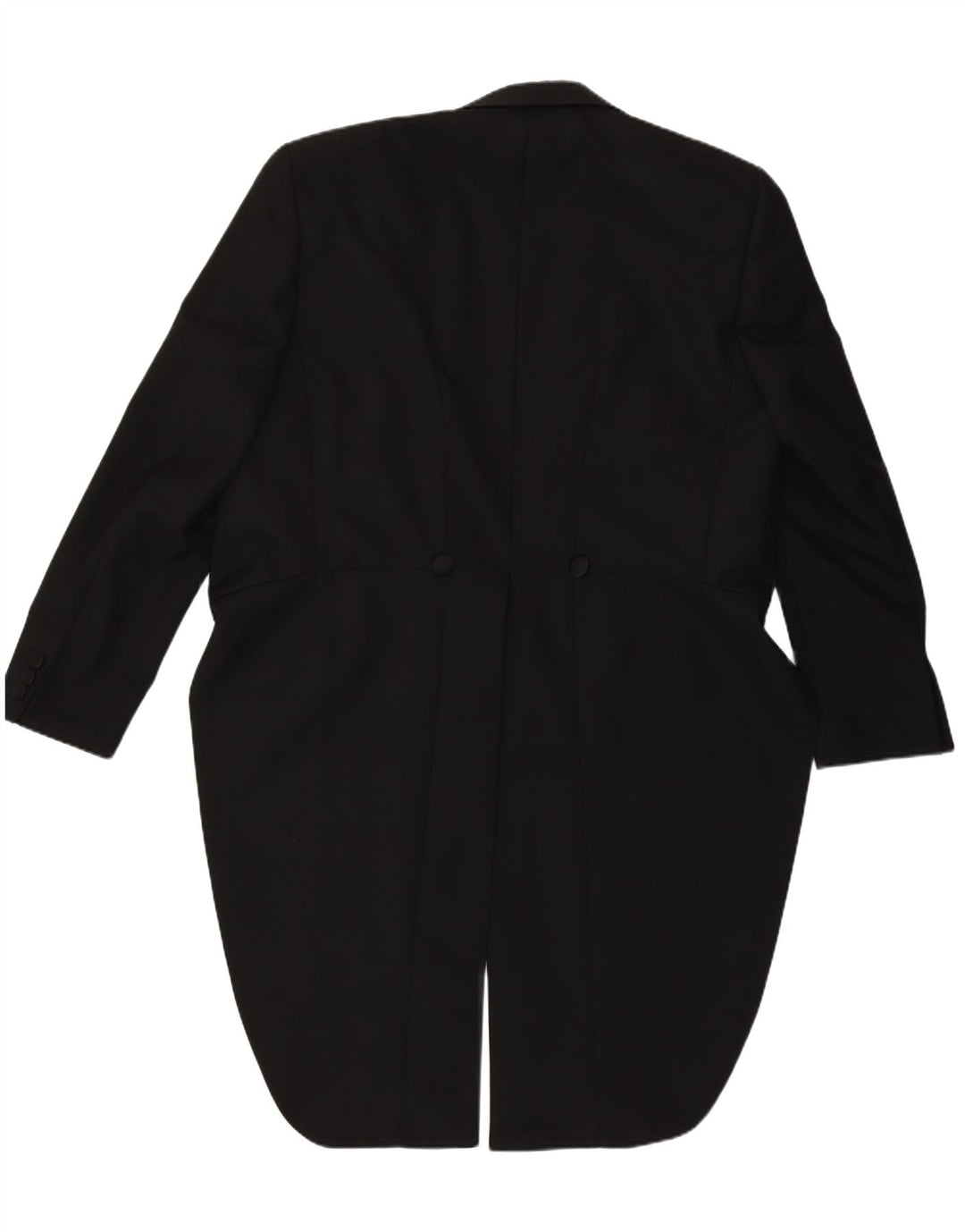 Vintage Herren Tailcoat Blazer Jacke EU 50 Großes schwarzes Polyester