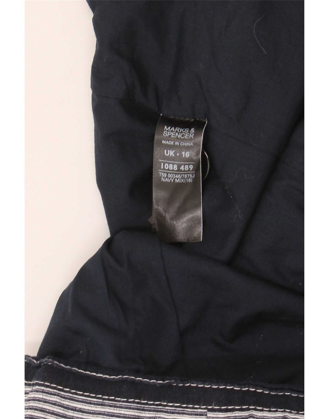 Marks & Spencer Damen-Blazerjacke mit 3/4-Ärmeln, Gr. 40, Marineblau