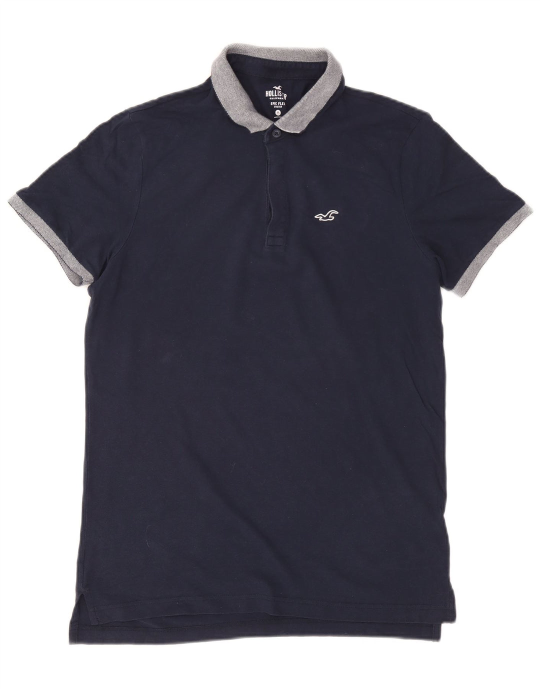 Hollister Rugby-Poloshirt für Herren, mittelgroß, Marineblau