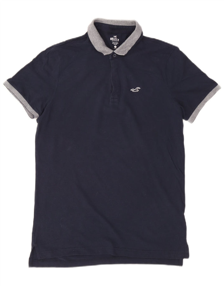 Hollister Rugby-Poloshirt für Herren, mittelgroß, Marineblau