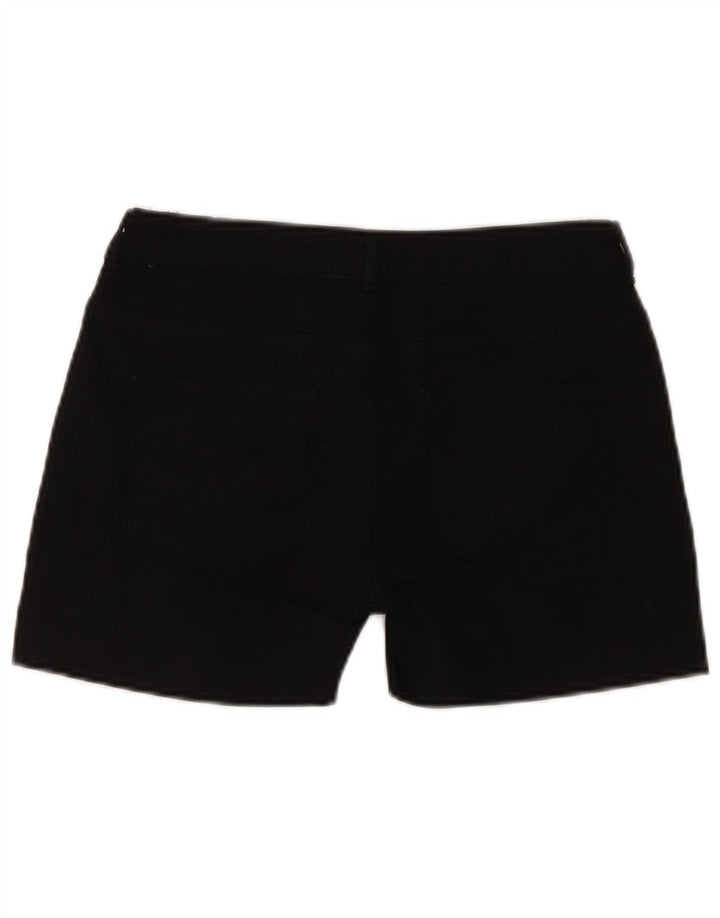 Fat Face Damen Jeansshorts UK 10 Small W27 Schwarz