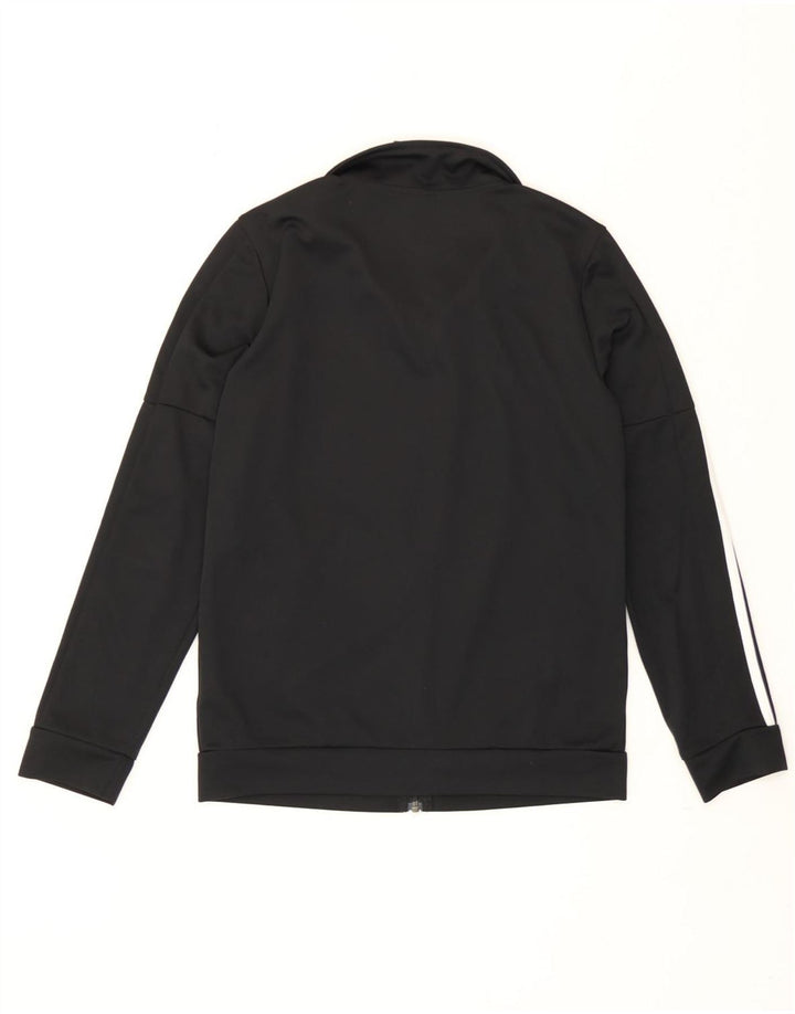Adidas Damen Trainingsanzug Top Jacke UK 12/14 Medium Schwarz Polyester