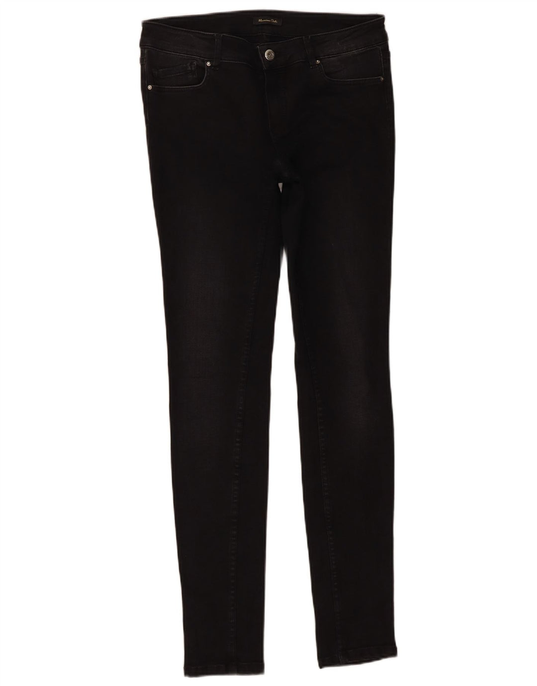 Massimo Dutti Damen Skinny Jeans EU 38 Small W28 L30 Schwarz