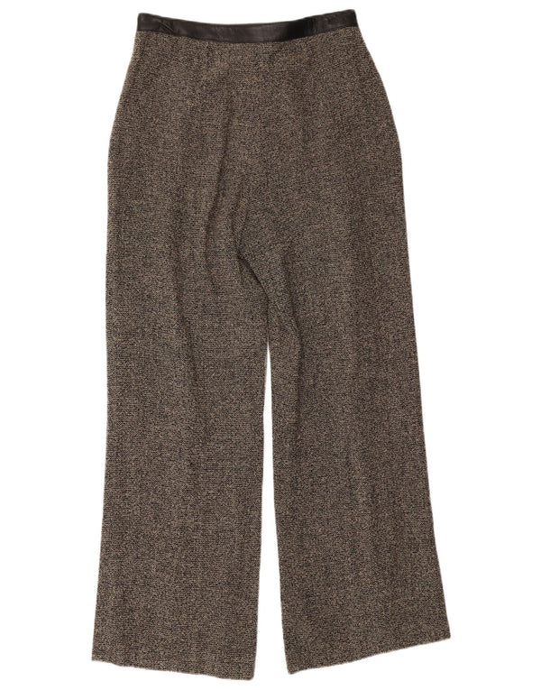 Michel Ambers Damen-Freizeithose mit hoher Taille, UK 12, M, W28, L29, Grau