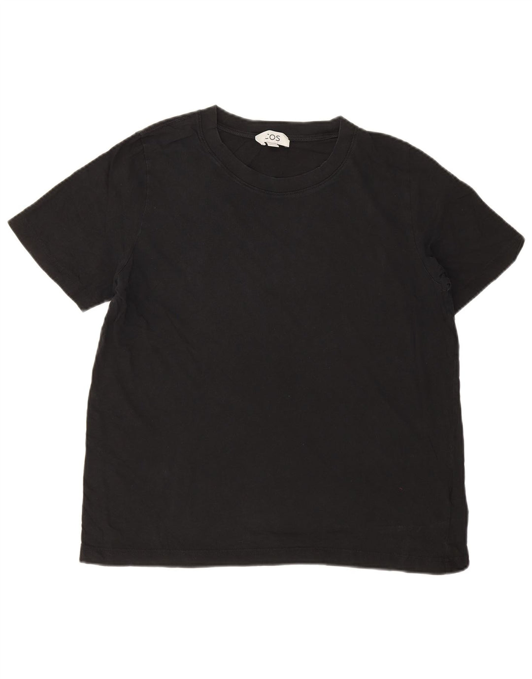 Cos Herren T-Shirt Top Medium Schwarz Baumwolle