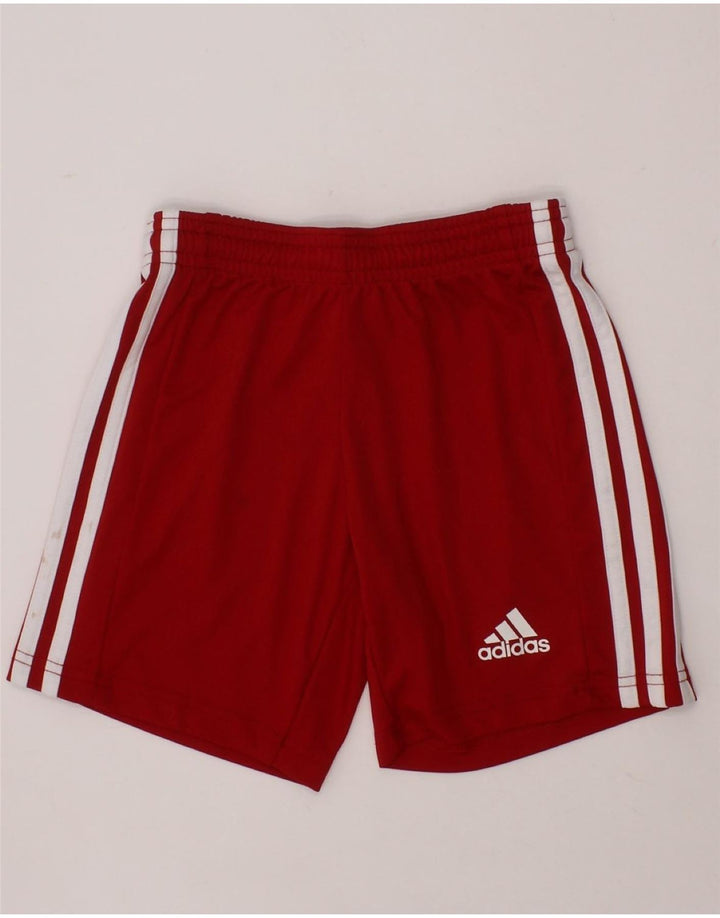 ADIDAS Boys Aeroready Sport Shorts 7-8 Years  Red Polyester Vintage Adidas and Second-Hand Adidas from Messina Hembry 