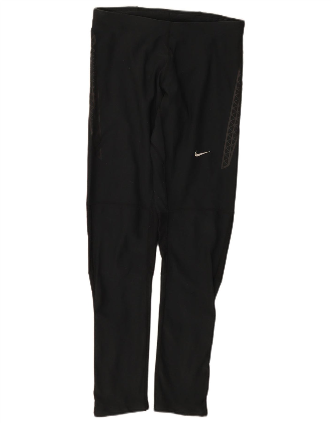 Nike Damen Dri Fit Leggings UK 12 Medium Schwarz Polyester