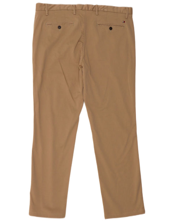 TOMMY HILFIGER Herren gerade Chinohose W36 L32 Beige Baumwolle