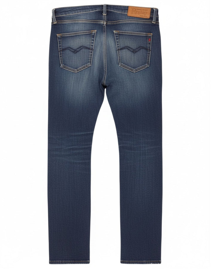 Replay Damen Slim Jeans W32 L27 Blau