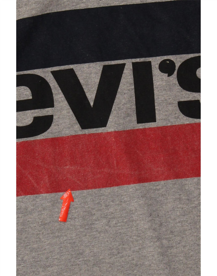 Levi's Herren-T-Shirt mit Standard-Grafik, groß, grau meliert, Baumwolle