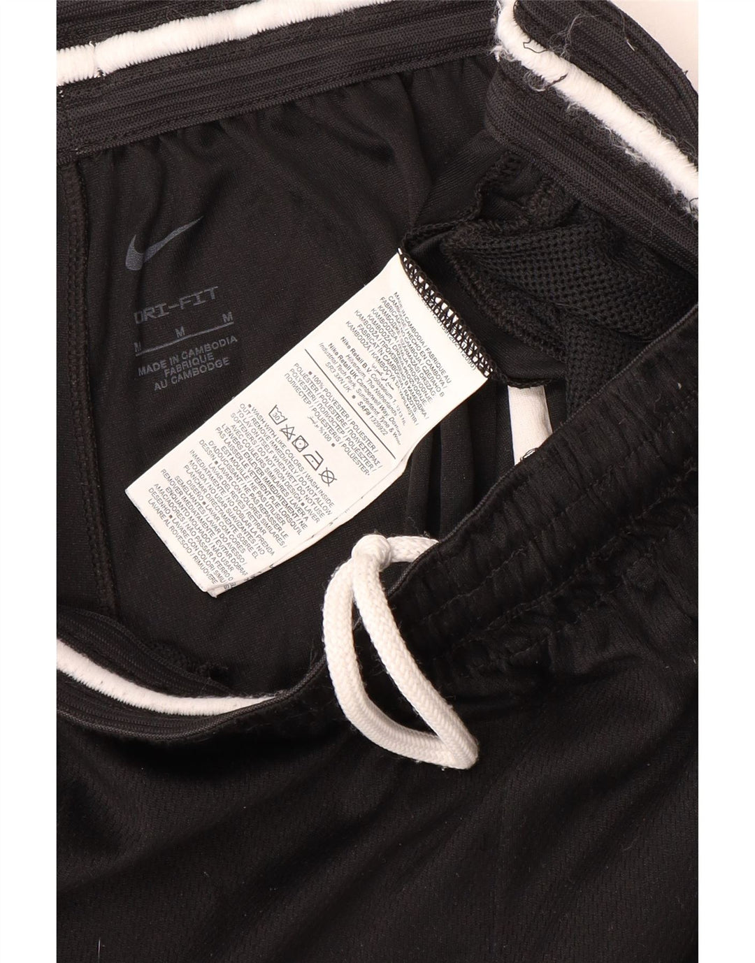 Nike Herren Dri Fit Graphic Sport Shorts Mittelschwarzes Polyester