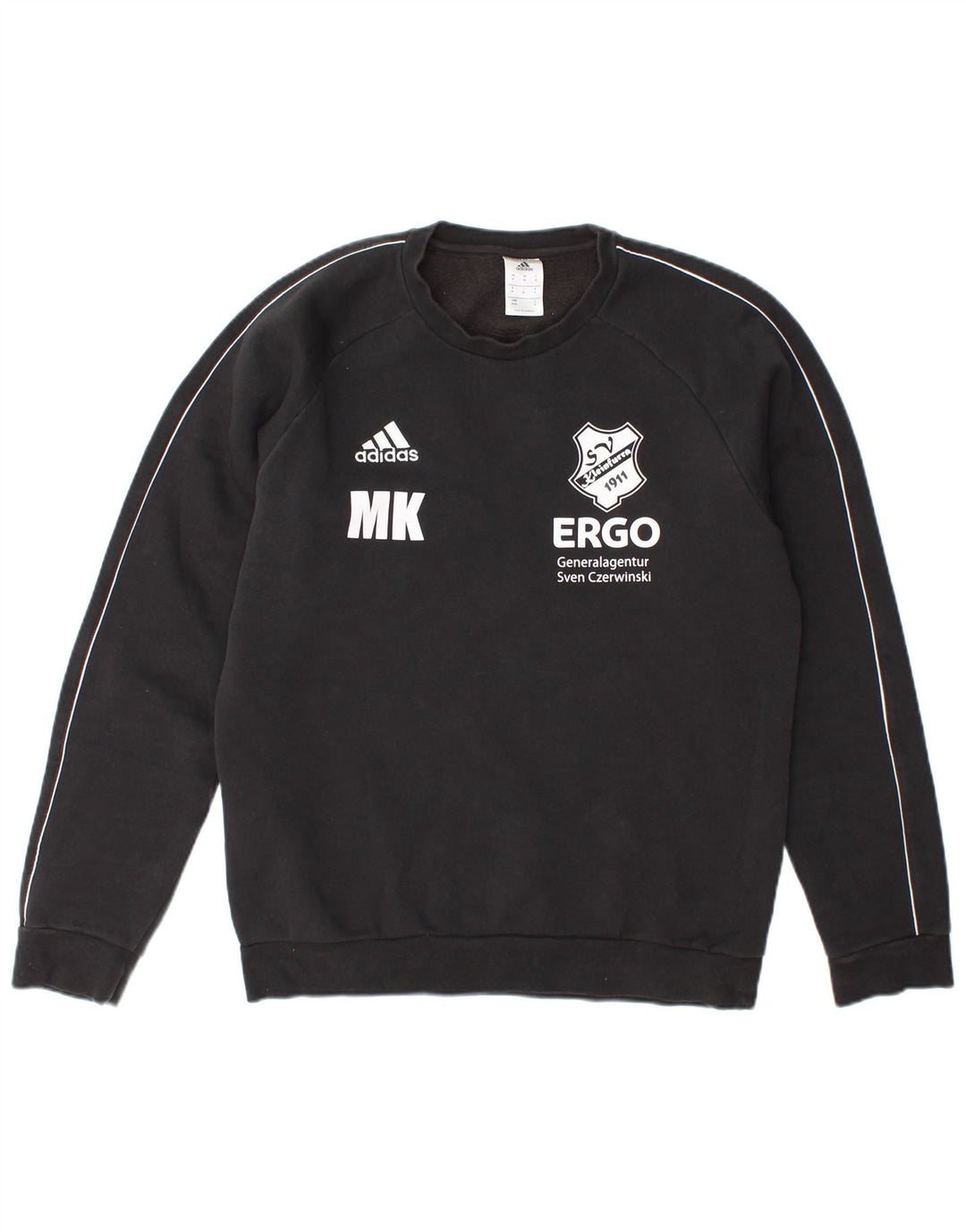 Adidas Herren Grafik-Sweatshirt-Pullover, mittelschwarz, Baumwolle