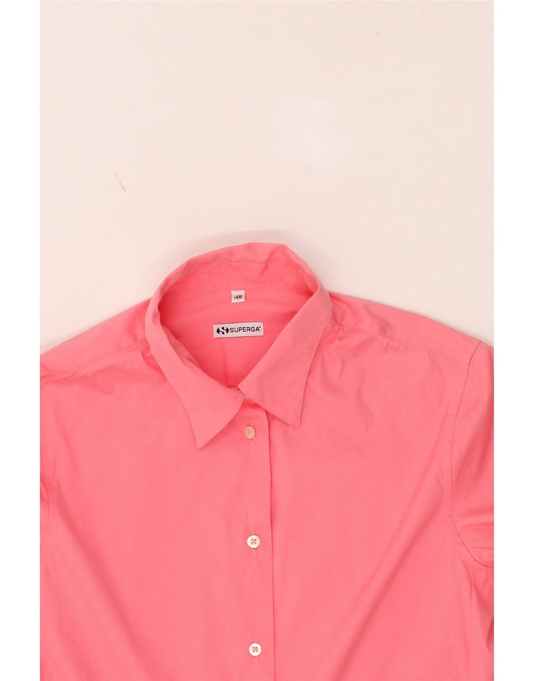SUPERGA Womens Shirt IT 46 Large Pink Cotton Vintage Superga and Second-Hand Superga from Messina Hembry 