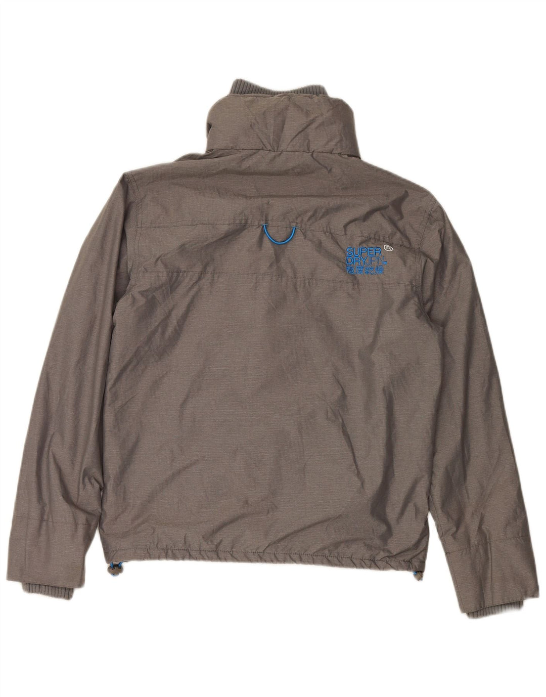 SUPERDRY Herren Windcheater Windjacke UK 38 Mittelgraues Nylon