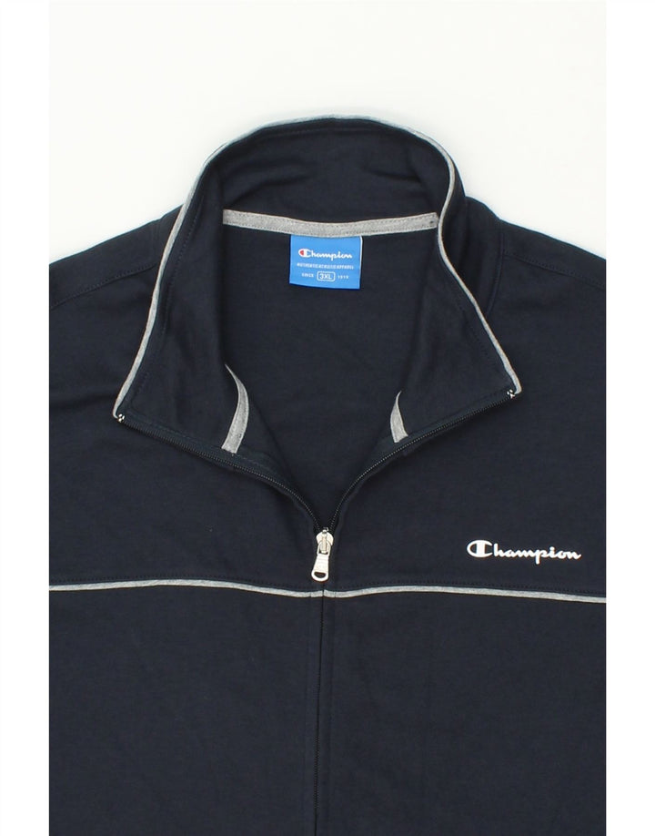 CHAMPION Herren-Trainingsanzug-Oberteil, Jacke, 3XL, Marineblau, Baumwolle