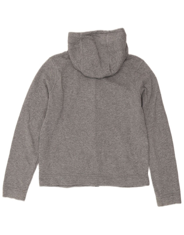 Nike Mädchen-Kapuzenpullover mit Reißverschluss, 12–13 Jahre, groß, graue Baumwolle