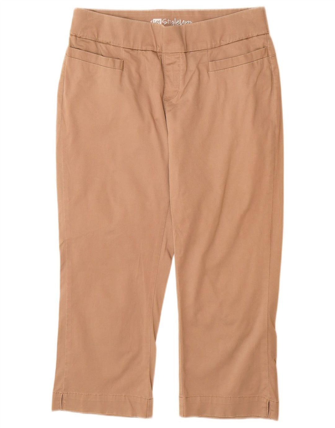 Gerade Capri-Hose für Damen von Lee, US 8, Mittel, W30, L22, Beige, Baumwolle