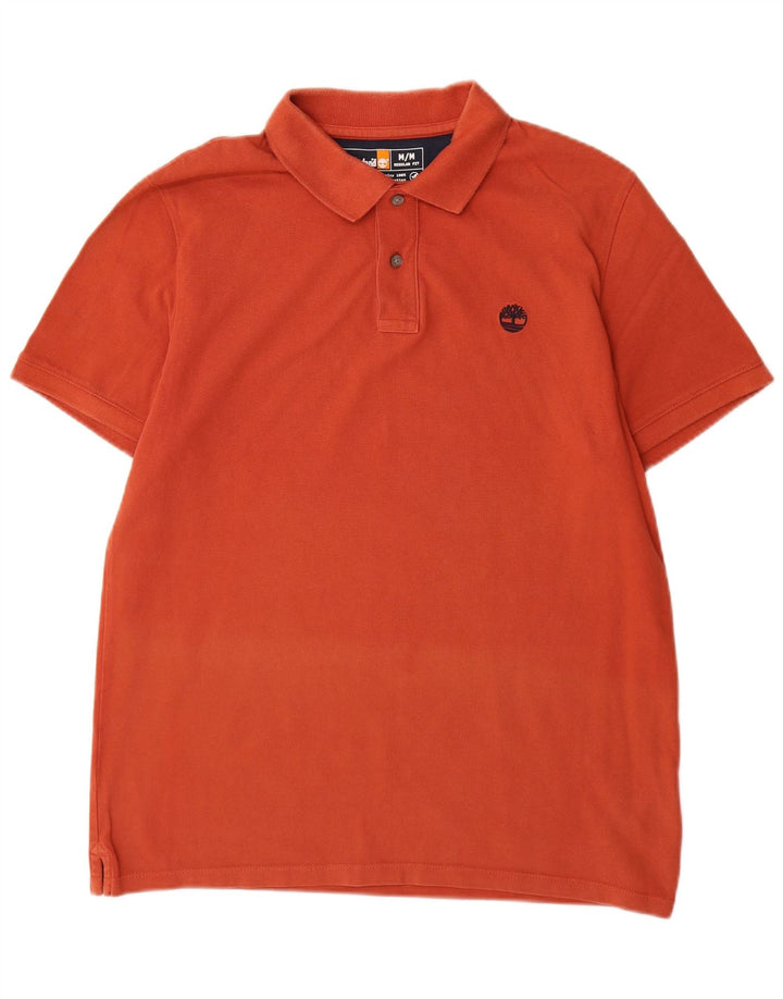 Timberland Herren-Poloshirt mit normaler Passform, mittelorange Baumwolle