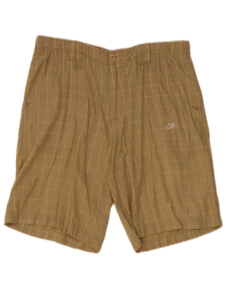 Nike Herren-Chinoshorts mit normaler Passform, Größe S, W30, beige kariert