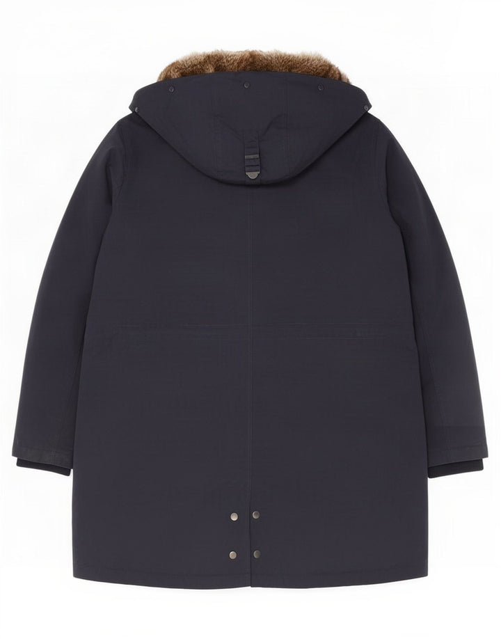 Marks & Spencer Damen-Parka mit Kapuze, UK 20 3XL, Marineblau, Polyester