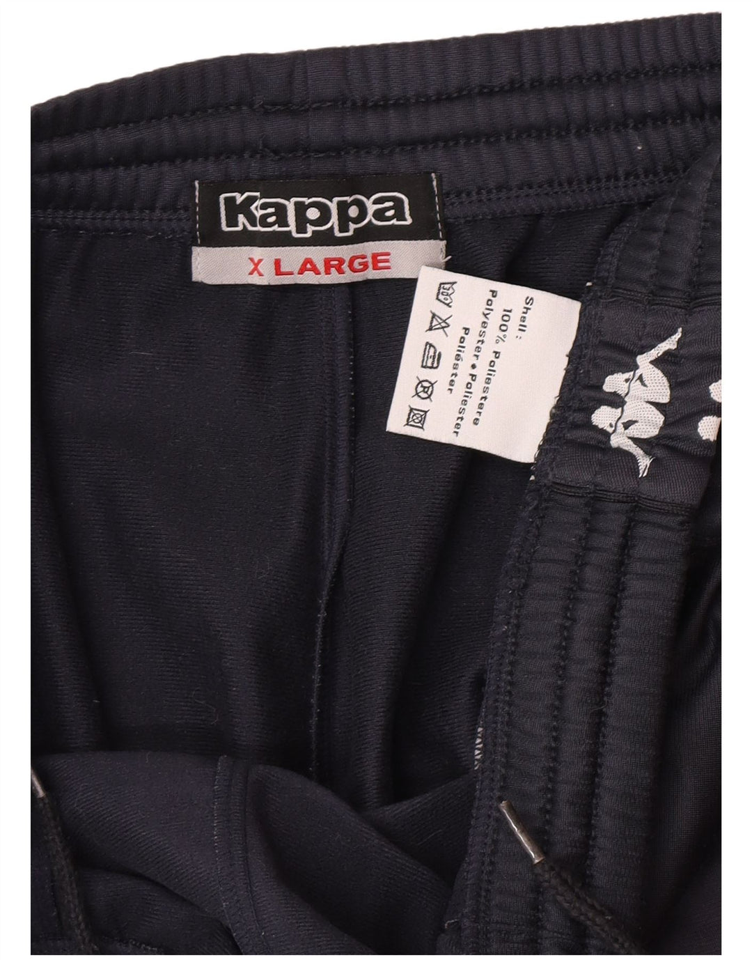Kappa Herren-Trainingshose mit Grafik, XL, Marineblau, Polyester
