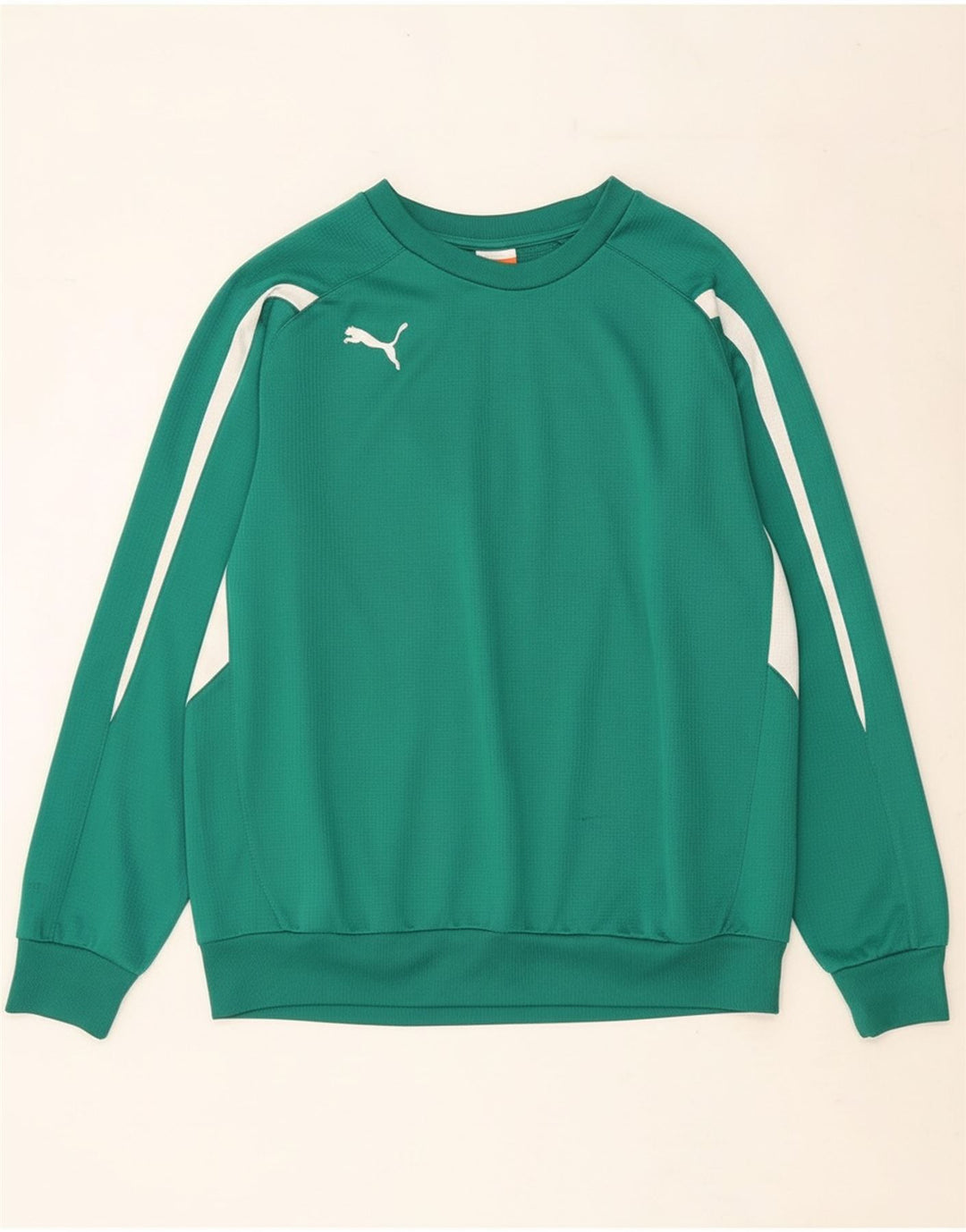 PUMA Herren-Sweatshirt-Pullover, großes grünes Farbblock-Polyester