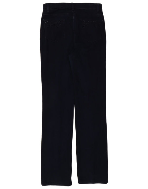 Marks & Spencer Damen Straight Jeans UK 10 Small W27 L30 Marineblau