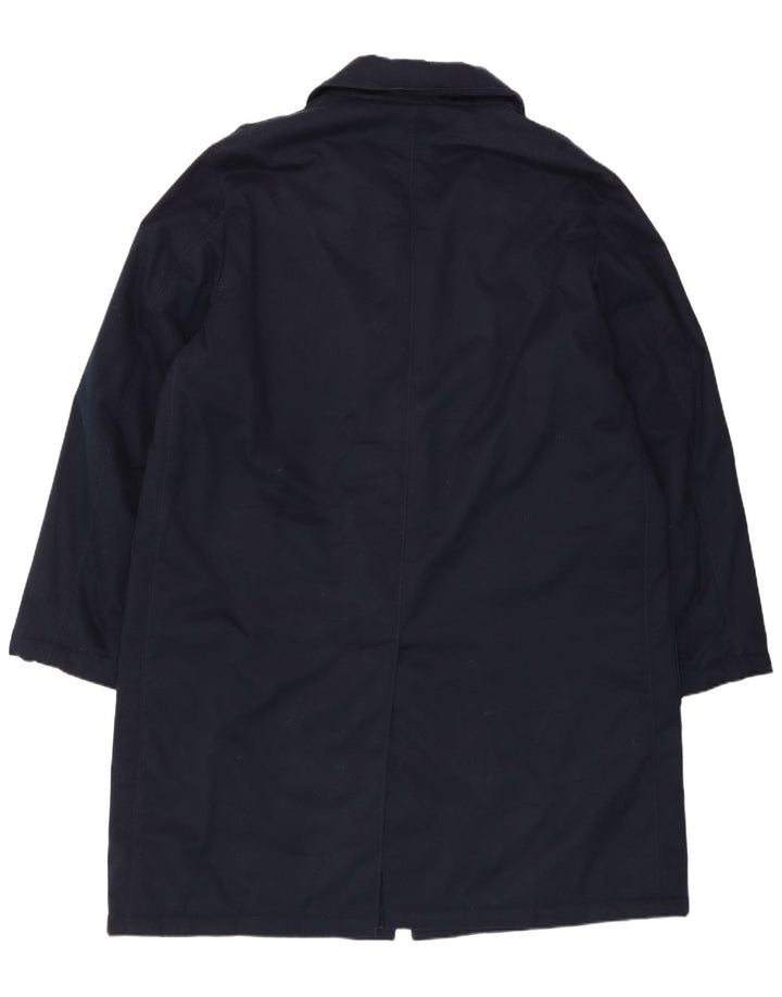 Valentino Herrenmantel IT 52 XL Marineblaues Polyester