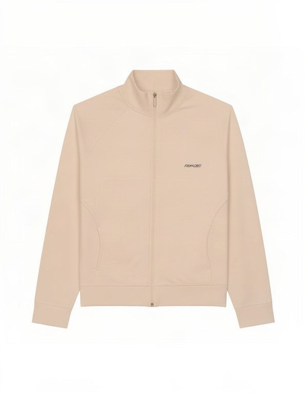 Reebok Damen-Trainingsanzug-Oberteiljacke, UK 16, Größe L, weiße Baumwolle