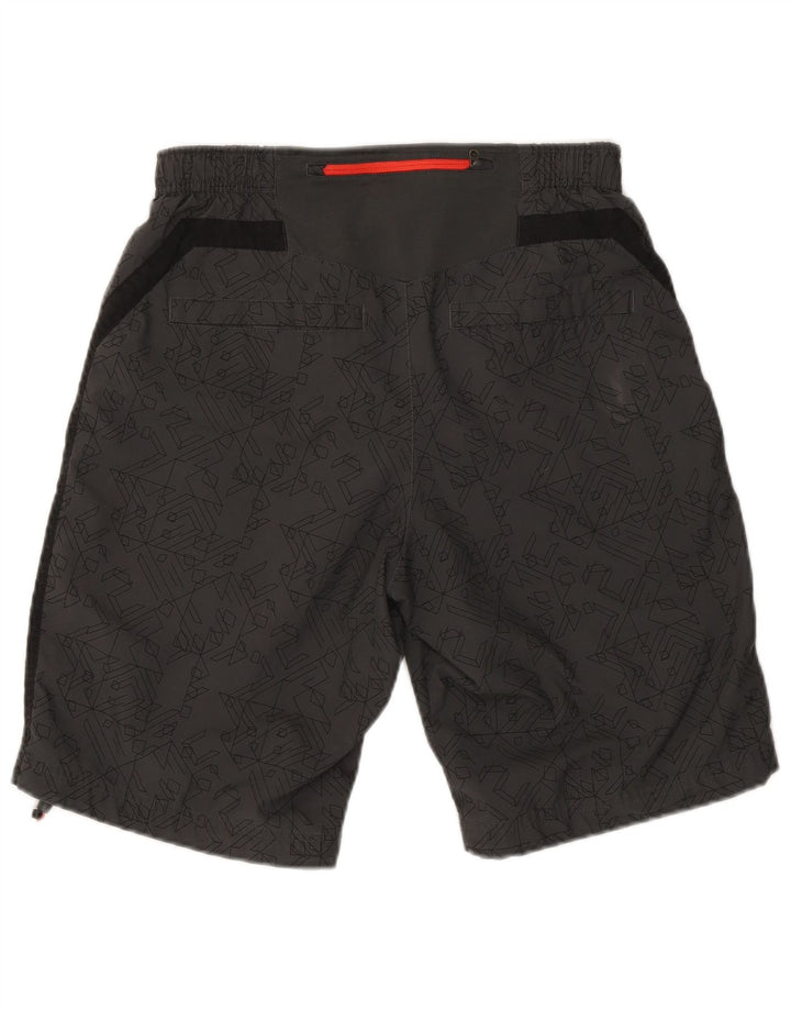 Nike Herren-Sportshorts aus mittelgrauem, geometrischem Polyester