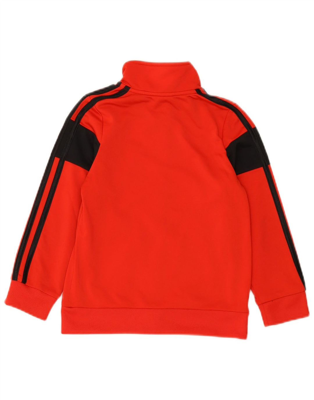 Adidas Jungen-Trainingsanzug-Top-Jacke, 4–5 Jahre, rotes Farbblock-Polyester