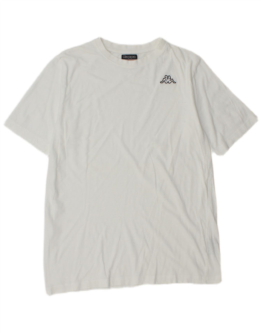 Kappa Herren T-Shirt Top aus mittelweißer Baumwolle