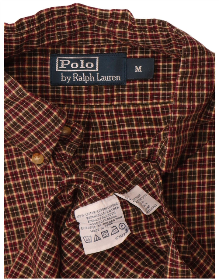 Polo Ralph Lauren Herren-Flanellhemd aus mittelbraun karierter Baumwolle